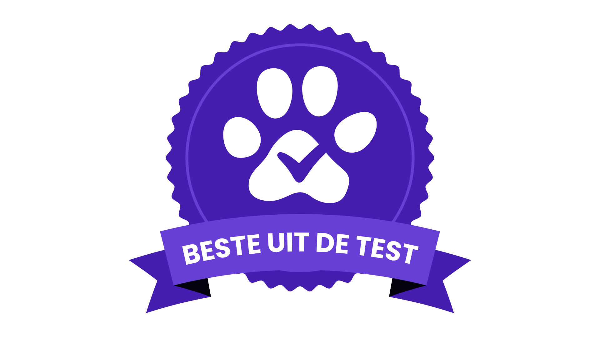Beste uit de test - award seal